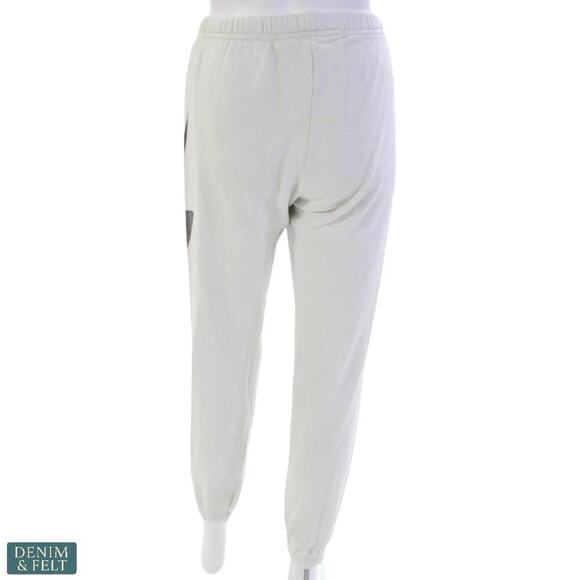 Aviator Nation White Lightning Bolt Sweatpants Small Cozy Loungewear - Picture 5 of 12